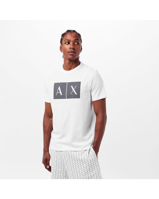ARMANI EXCHANGE White T-Shirt for men