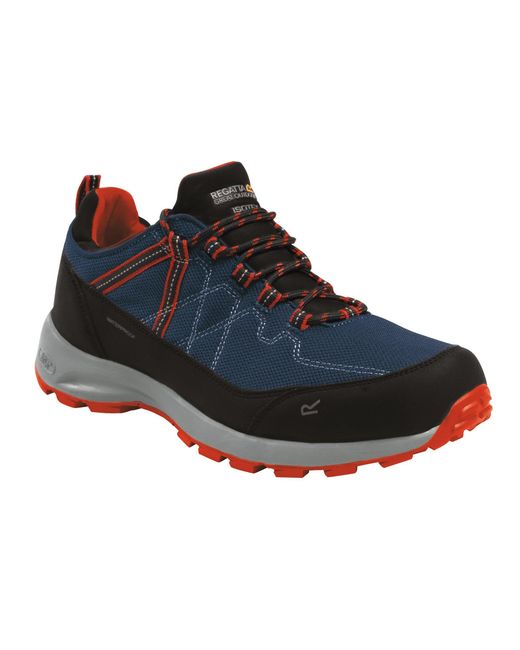 Regatta Blue Samaris Low Waterproof Walking Shoes for men