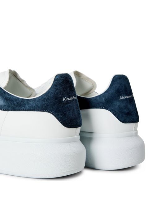 McQueen White Oversized Leather Trainers for men
