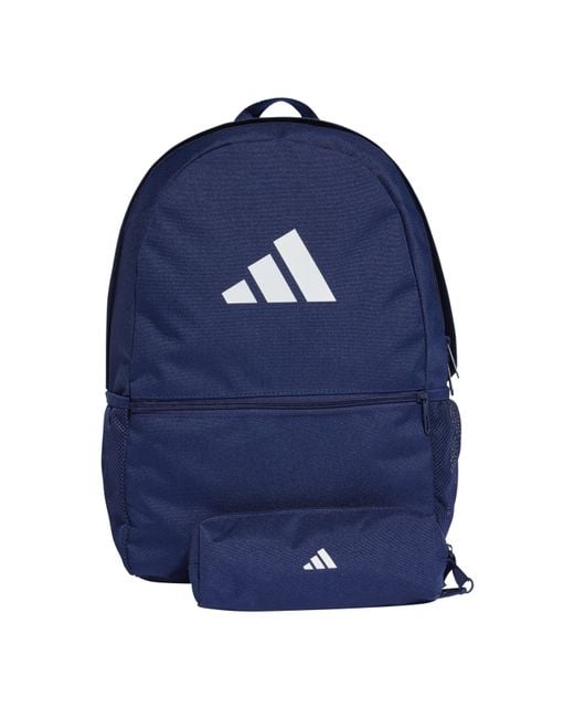 Adidas Blue Backpack With Pencil Case