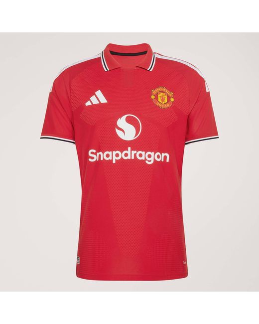 Adidas Red Manchester United Authentic Home Shirt 2026/27 for men