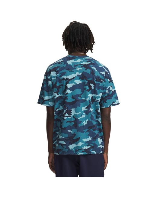 Under Armour Blue Ua Athletic Department Printed Heavyweight Short Sleeve for men