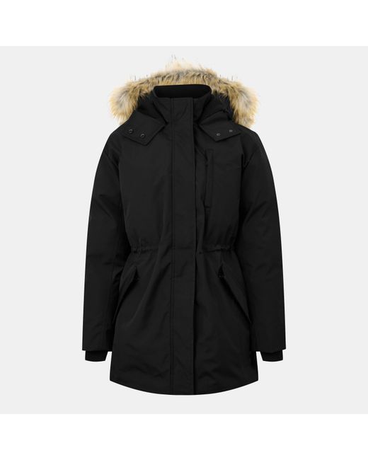 Jack Wills Black Jw Cinched Hooded Parka