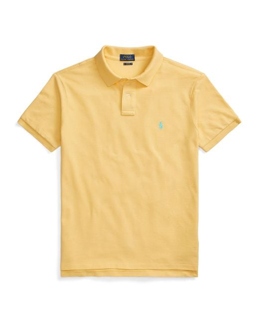 Polo Ralph Lauren Yellow Custom Slim Short Sleeve Shirt for men