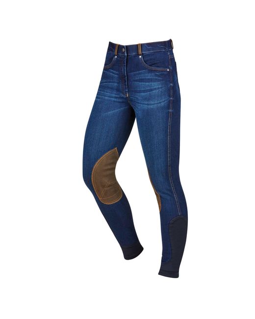 Dublin Blue Shona Knee Patch Breeches