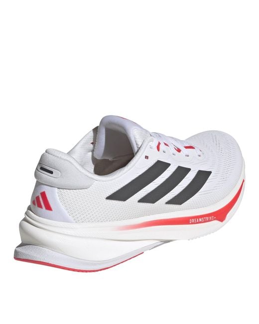 Adidas White Supernova Rise 2 Running Low-Top Trainers
