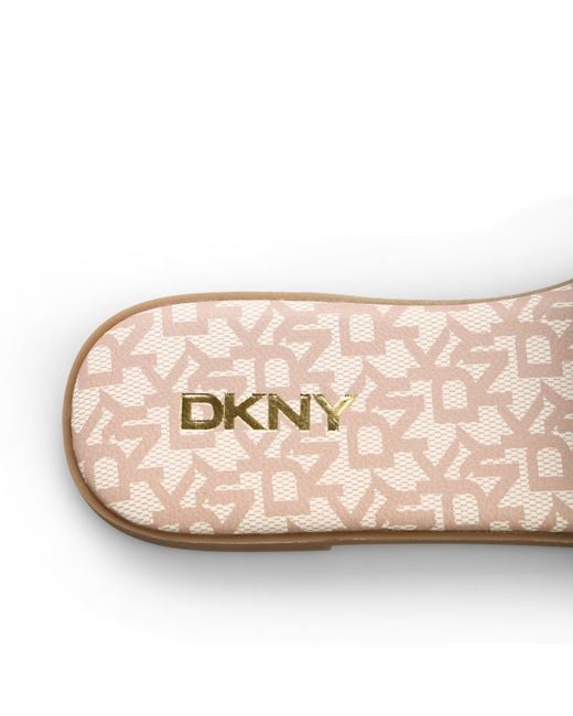 DKNY Brown Wanda 2 Flat Sandal