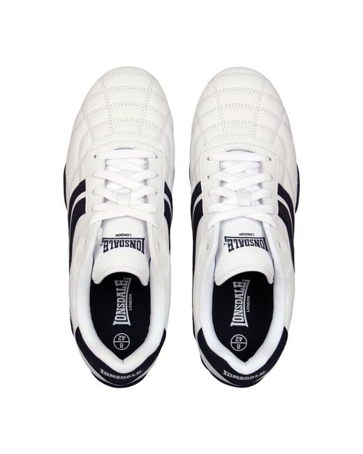 Lonsdale White Camden Trainers for men
