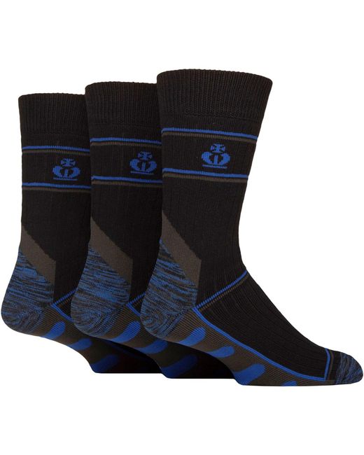 Jeff Banks Blue 3 Pack Work Socks for men