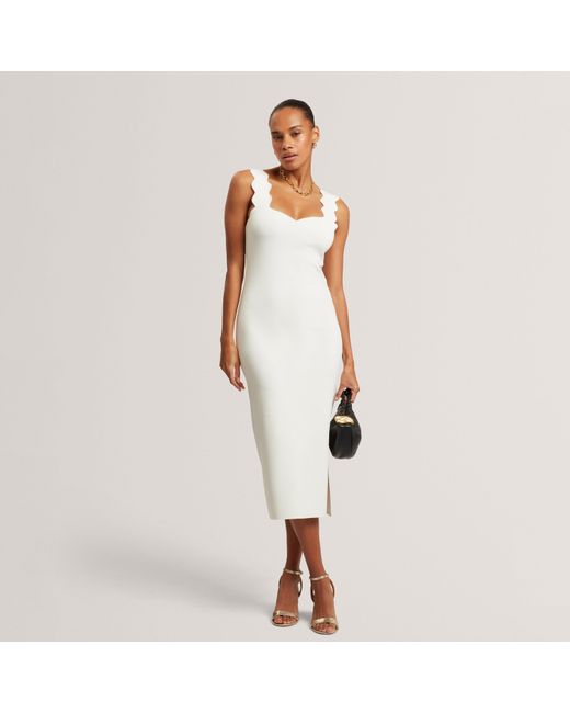 Ted Baker White Knit Bodycon Dress