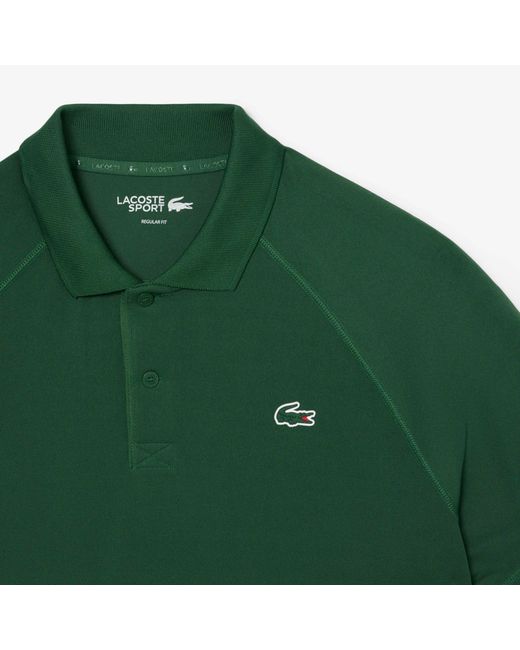 Lacoste Green Short Sleeve Performance Polo Shirt for men