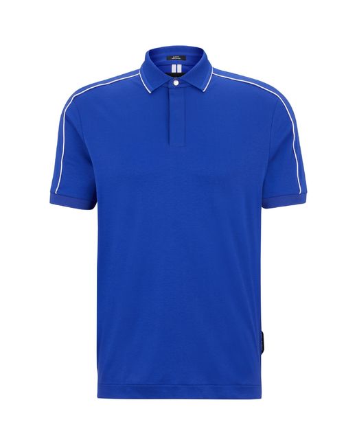Boss Blue Penrose Ps Short Sleeve Polo Shirt for men