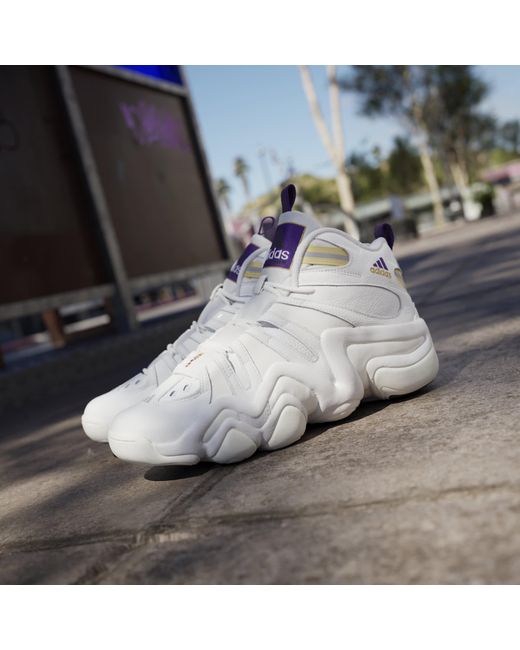 Adidas White Crazy Basketball Trainers for men