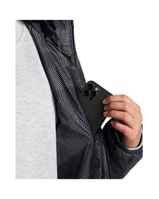 Under Armour Black Legend Down Hooded Jacket