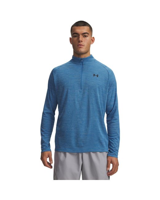 Under Armour Blue Tech ½ Zip Long Sleeve for men