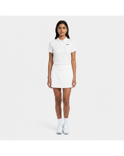 Slazenger 1881 White Court Polo Shirt
