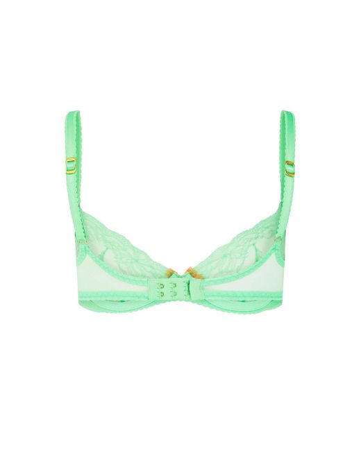 Agent Provocateur Green Isedora Plunge Underwired Bra