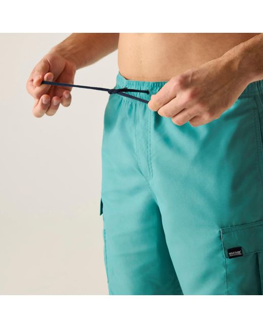 Regatta Green Blanmont Quick-Drying Swim Shorts for men