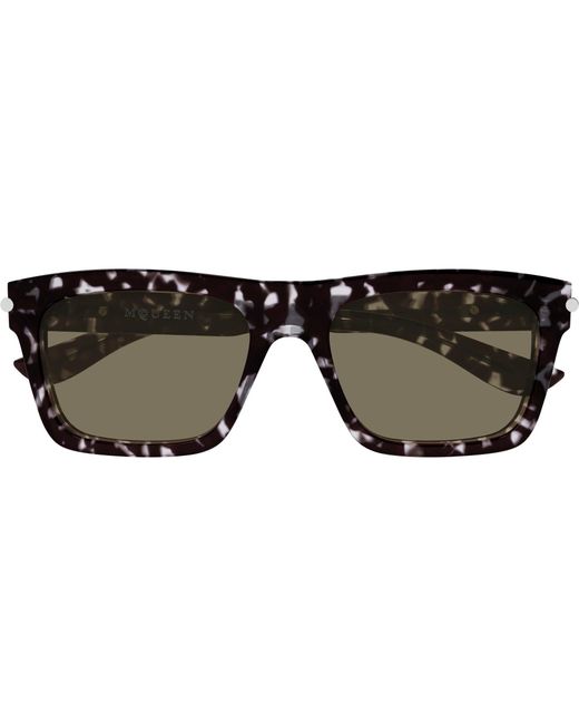 McQueen Black Oversized Sunglasses for men