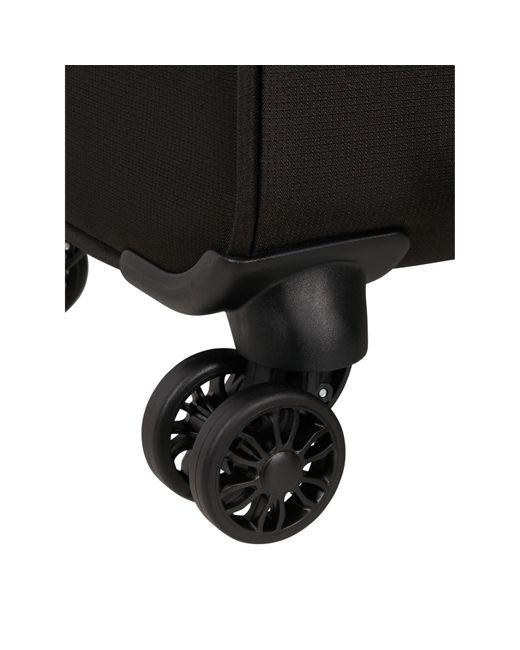 American Tourister Black Cloudrider Spinner 67X44X26/28Cm Exp Tsa Medium Soft Suitcase