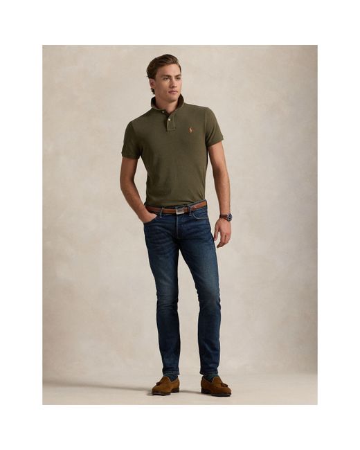 Polo Ralph Lauren Green Custom Slim Short Sleeve Shirt for men