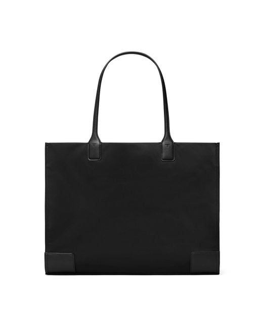 Tory Burch Black Large Ella Tote Bag
