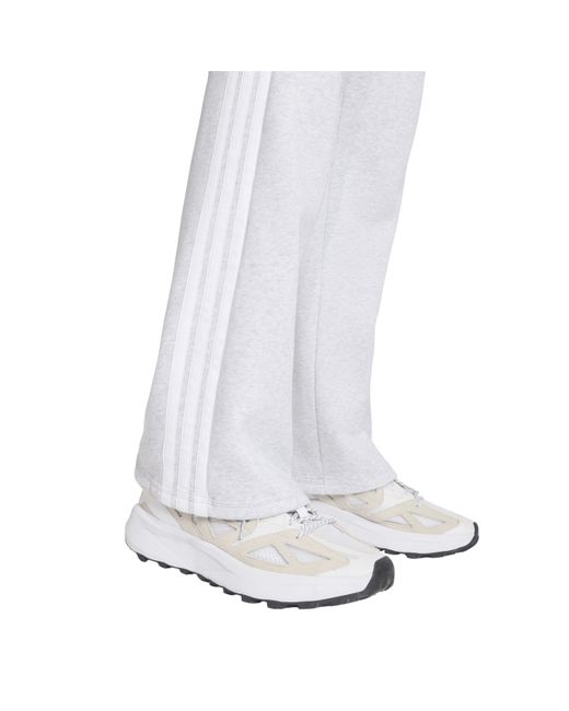 Adidas White Essentials Wide Leg Fleece Pant