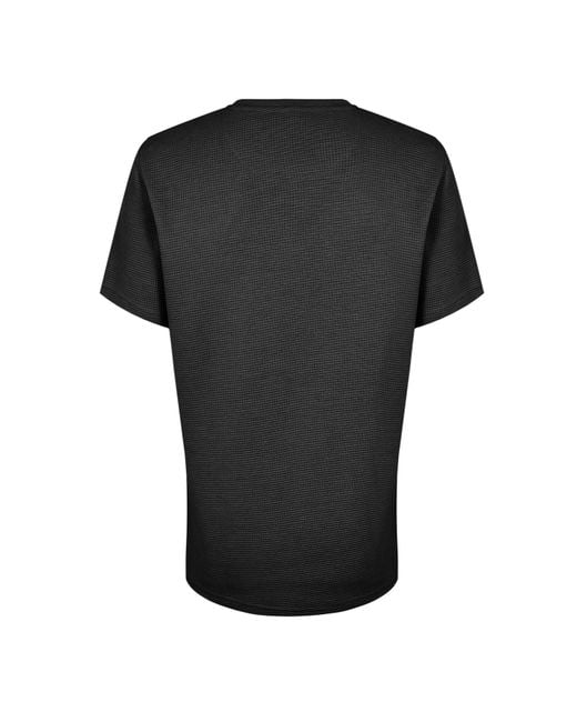 Firetrap Black Regular Fit Waffle T-Shirt for men