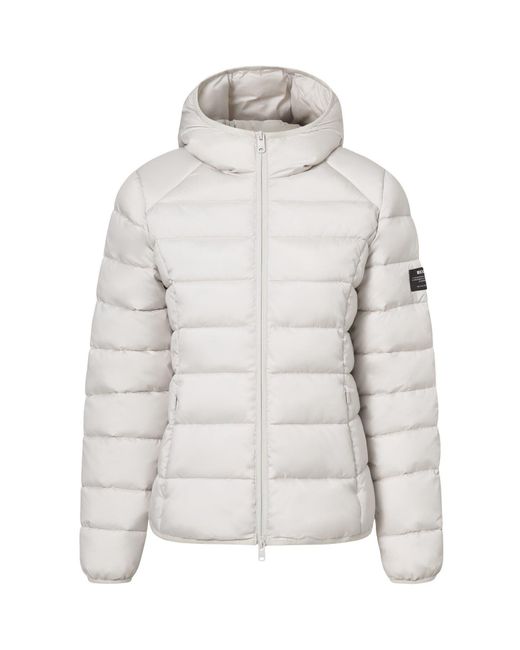 Ecoalf Gray Aspenalf Lightweight Short Puffer Jacket