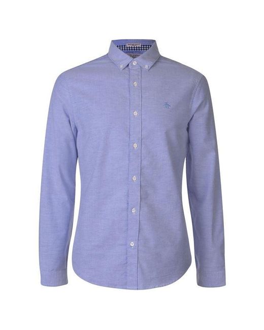 Original Penguin Blue Ecovero Oxford Shirt for men
