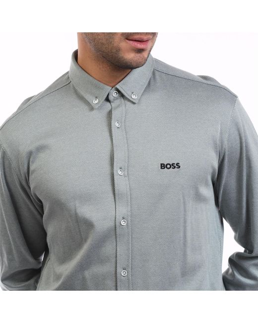Boss Gray B Motion L Regular Fit Shirt for men
