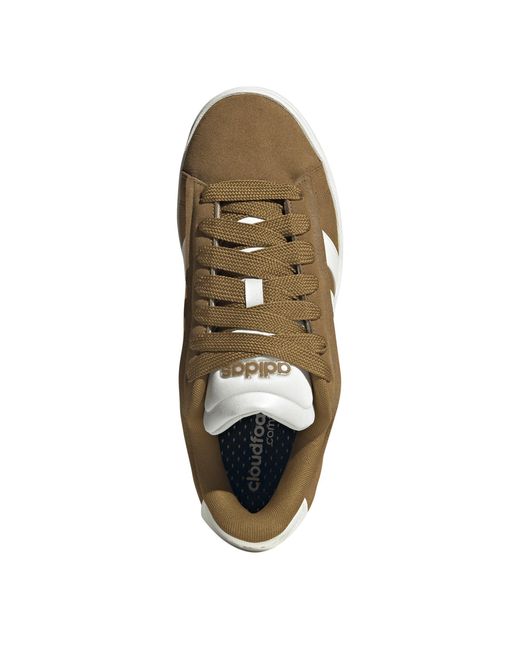 Adidas Brown Grand Court Alpha Low-Top Trainers for men