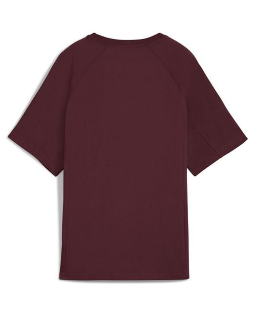 PUMA Purple Sport Relaxed Tee Oversized Fit T-Shirt