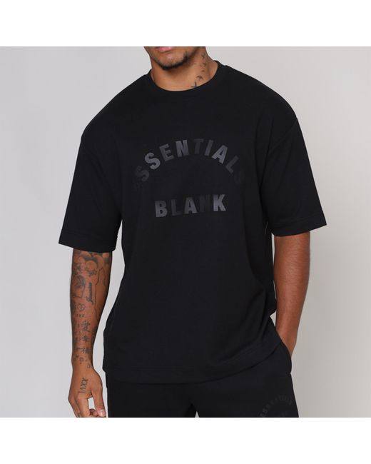 Blank Essentials Black Arch T-Shirt for men