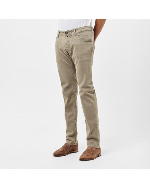 Jacob Cohen Natural Slim Fit Trousers for men
