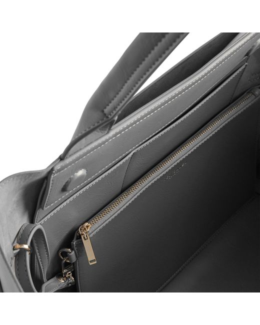 Ted Baker Black Knot Bow Faux Leather Large Shopper Bag