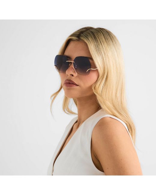 Guess Blue Oversized Sunglasses