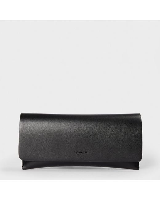 AllSaints Brown Structured Rectangle Sunglasses for men