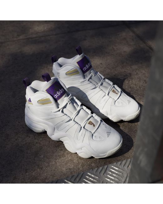 Adidas White Crazy Basketball Trainers for men