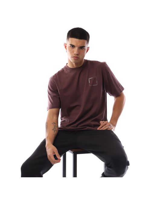 Marshall Artist Red Chvrn Box Regular Fit T-Shirt for men