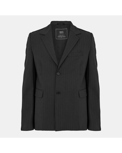 DIESEL Black Wire Structured Blazer for men