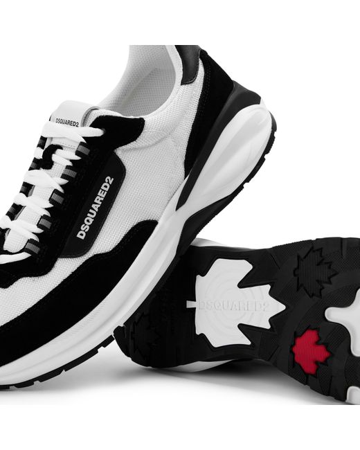 DSquared² Black Suede Dash Sneakers for men