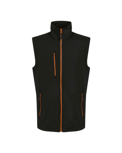 Regatta Black Navigate 2 Layer Softshell Bodywarmer for men