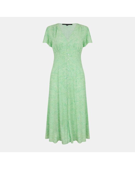 French Connection Green Bernice Tea Dress