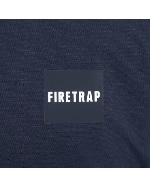 Firetrap Blue Pad Stand Collar Full Zip Long Sleeve Softshell Jacket for men