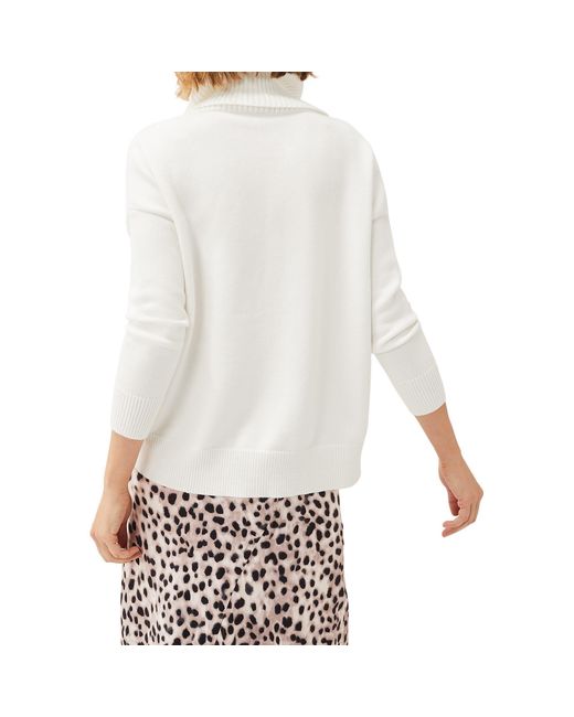 Phase Eight White Etty Chunky Knit Jumper