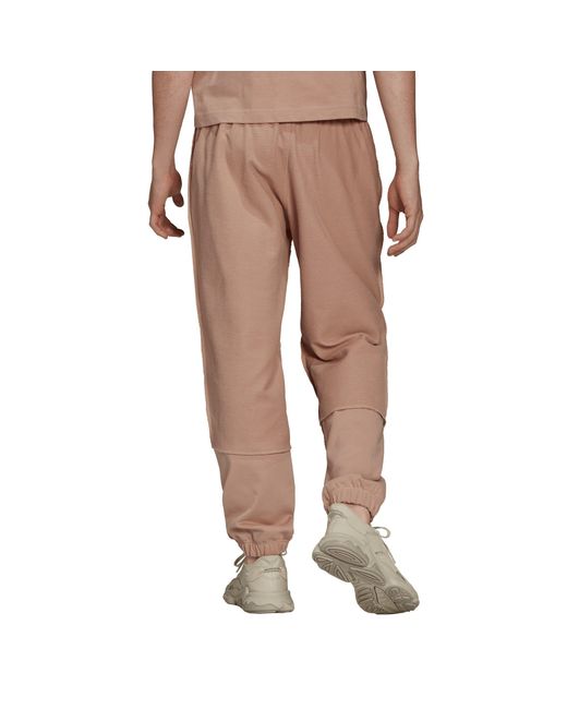 Adidas Originals Brown Loopback Closed Hem Jersey Joggers for men