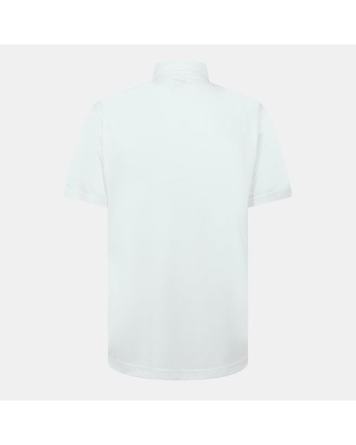PUMA White Short-Sleeve Performance Polo Shirt for men