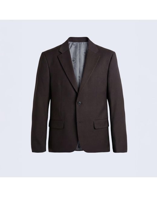 Twisted Tailor Black Floyd Double Breasted Relaxed Suit Jacket for men
