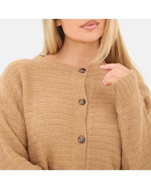 I Saw It First Brown Button Detail Cardigan